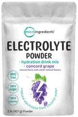 Micro Ingredients Electrolyte Powder – Desk-Side Sugar-Free Hydration for Focused Workdays, 139 Servings