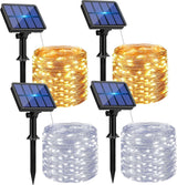 btfarm Solar Fairy Lights 320 LED - Portable 132FT String Lights for Camping, Outdoor Dining, and Patio Gatherings, IP65 Waterproof Warm White