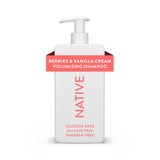 Native Volumizing Shampoo Berries & Vanilla Cream 16.5 fl Oz – Thoughtful Birthday Gift for Women Who Love Clean Beauty