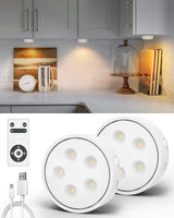 LED Puck Lights with Remote — Thoughtful Housewarming Gift for New Homeowners and Apartment Renters