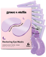 grace & stella Retinol Under Eye Patches - Premium Anti-Aging Treatment, Celebrity-Favorite Patches in Bronze, 24 Pairs