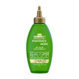 OGX Extra Strength Refreshing Scalp + Rosemary Oil Mint Dry Scalp Treatment – Aromatherapy Hair Treatment for Stress Relief Nights, Witch Hazel Clarifying