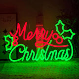 BriteLit Merry Christmas Neon Sign – Cool Touch Dimmable LED Wall Light, Child Friendly Holiday Decor for Kids Room and Playroom