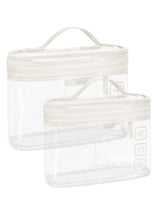 BAGSMART TSA Approved Toiletry Bag, 2 Pack Clear Quart Size Carry-On Travel Pouch for Airport Security Checkpoints
