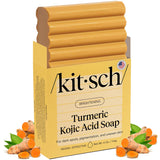 Kitsch Kojic Acid Soap – Single Bar to Replace Two Bottles, Clean Brightening Face & Body Wash
