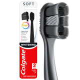 Colgate Total Charcoal Soft Toothbrush 2-Pack – Daily Gum Health Ritual for Sensitive Teeth
