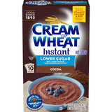 Cream of Wheat Instant Cocoa Cereal – Lower Sugar Quick Breakfast for Busy School Mornings, 10 Single-Serve Packets