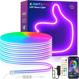 LotusLamp Child Safe RGB Neon Rope Light for Kids Room, 24V Low Voltage LED Strip with No Flame & No Overheating