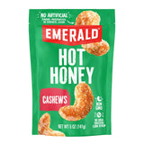 Emerald Nuts Hot Honey Cashews – Desk Drawer Energy Snack for Office Workers, 5oz Resealable