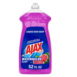 Ajax Ultra Liquid Dish Soap Orange Scent Triple Action 90 fl oz Bottle Portable Grease Cutter for Camping Trips