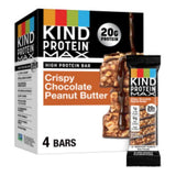 KIND Protein MAX Crispy Chocolate Peanut Butter Bars – Thoughtful Keto Gift for Health-Conscious Friends, 4 Count Box