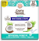 GuruNanda Teeth Whitening Strips – Travel-Ready Touch-Up Kit for Hotel Bathrooms on the Go