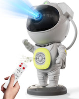 Galaxy Projector Astronaut Lamp – Relaxing White Noise and Star Light for Meditation Corner