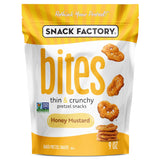 Snack Factory Honey Mustard Bites, 9 Oz Bag – Portable Crunch for Road Trips and Picnic Blankets