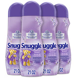 Snuggle Scent Booster Laundry Beads – Lavender + Vanilla Orchid Mood-Setting Fragrance Enhancer for Self-Care Routine & Stress Relief, HE Safe, 4 x 21 oz Bottles