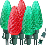 Brizled Waterproof C9 Christmas String Lights – Durable Roofline and Gutter Outline for House Exterior