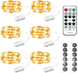 HXWEIYE Battery Powered String Lights – Living Room Aesthetic Accent with Flexible Copper Wire and Built-in Timer