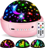 COOLNIGHT Star Projector Night Light for Boys – Child-Safe LED Nursery Lamp with Remote and Timer