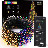 ODEETRONIC Kids Room String Lights 98 ft 300 LED Color Changing – Flame Free Nursery Night Light with App Scheduling
