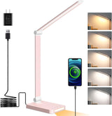 LumeRay LED Desk Lamp for Self-Care – Eye-Caring Bedside Light with Warm Night Mode and Fade-Out Dimmer for Calming Wind-Down Routine