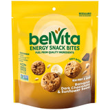belVita Energy Snack Bites Banana Dark Chocolate – Clean Label Pantry Snack with 14g Whole Grain, 5 oz Pouch