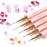 Beetles Gel Polish Nail Art Liner Brushes – Premium Rhinestone-Accented Pen Set for Salon-Quality Designs