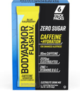 BODYARMOR Flash IV Electrolyte Packets – Trail-Ready Hydration for Hiking and Camping, Pocket-Size Electrolyte Powder