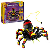LEGO Creator 3-in-1 Wild Animals Spider Set – Safe Building Toy for Kids Ages 7+ Bedroom & Playroom