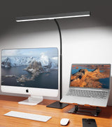 GlowStar Clean-Line LED Desk Lamp for Uncluttered Workspace, Single-Body Aluminum Design with Hidden Touch Controls