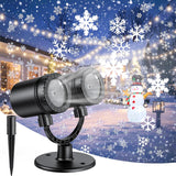 MuliVid Snowflake Projector Light – Kid-Safe Nursery and Playroom Decor, No Flame or Heat for Family-Friendly Holiday Magic