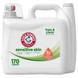ARM & HAMMER Sensitive Skin Free & Clear Laundry Detergent – Bulk 140 Load Concentrated Formula for Efficient Large Family Laundry