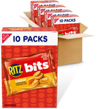 RITZ Bits Cheese Sandwich Crackers – Road Trip Travel Snack, 40 Single-Serve 1-oz Packs