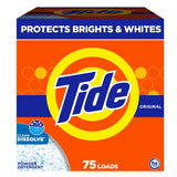 Tide Powder Laundry Detergent, Original Scent – Tough Stain Remover for Nursery Laundry and School Uniforms, 85 oz
