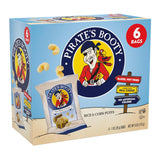 Pirate's Booty Cheddar Cheese Puffs – Desk-Side Snack for Office Workers and Older Kids' Study Sessions, 1 oz Single-Serve Bags, 6ct