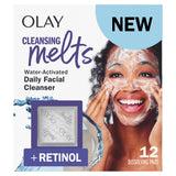 Olay Cleansing Melts Vitamin C – Resealable Travel Cleanser for Gym Bags and Office Drawers, Makeup and Oil Removal