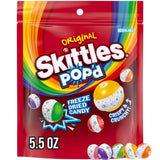 Skittles Pop'd Sour Freeze Dried Candy – Road Trip Snack for Car Cup Holders, 5.5 oz Bag