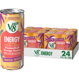 V8 +Energy Lightly Sweetened Energy Drink – Pregnancy Friendly Caffeine Alternative with Real Fruit and Vegetable Servings, 12 Pack Variety