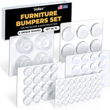 CLEARGRIP Silicone Door Bumpers – Soft-Close Cabinet Pads for Playroom, Kids Room, and Lower Drawer Childproofing