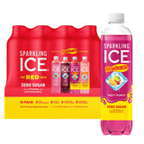 Sparkling Ice STARBURST Sparkling Water – Naturally Colored Variety Pack for Family Dinners, Picnics, and Playdate Refreshments, 17 fl oz Bottles