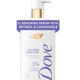 Dove Serum Body Wash Calming Moisture – Premium Serum-To-Foam Cleanser for Elevated Home Spa, Retinol and Hyaluronic Acid Body Wash