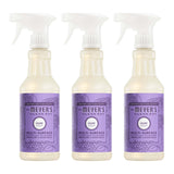 Mrs. Meyer's Clean Day Multi-Surface Cleaner – Garden-Scented Surface Care for Cozy Bedroom Styling, 16 oz 3-Pack
