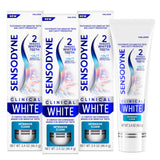 Sensodyne Clinical White – Uncluttered Whitening Toothpaste, No Peroxide, Pure Results, 3 Tubes