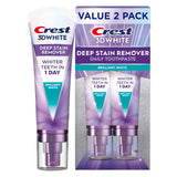 Crest 3D White Deep Stain Remover Toothpaste – 3.1oz Carry-On Tube for Hotel Bathroom Counters
