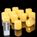 Homemory LED Votive Candles – Bath Time Wind Down Ritual Light with Warm White Flickering Ambiance