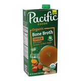 Pacific Foods Organic Unsalted Chicken Bone Broth – 32 oz Carton for Intentional Kitchens and Clutter-Free Pantries