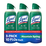 Lysol Air Sanitizer Spray – Thoughtful Housewarming Gift for New Homeowners, Light Breeze 10 oz Pack of 3