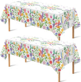 OHOME Halloween Tablecloth Set of 2 – Kid-Friendly Spooky Table Cover for Classroom Party and Playroom Decor