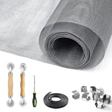 King&Charles Window Screen Kit – Flame-Retardant Fiberglass Mesh That Self-Extinguishes for Safer Family Homes