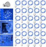 Brightever 12 Pack Fairy Lights 7ft – Calming Bath Time and Wind Down Ritual, Warm White Battery Operated Copper Wire String Lights for Self Care