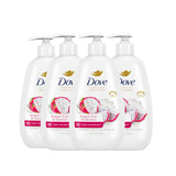 Dove Advanced Care Dragonfruit & Coconut Hand Wash 4 Count – Tropical Scented Hand Soap for a Spa-Like Bathroom Escape